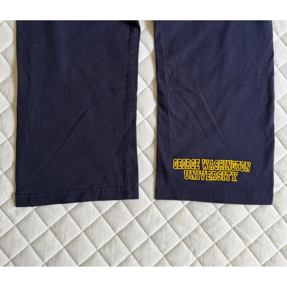 VTG 90s George Washington University‎ Navy Blue Sweatpants Sz M Classic College